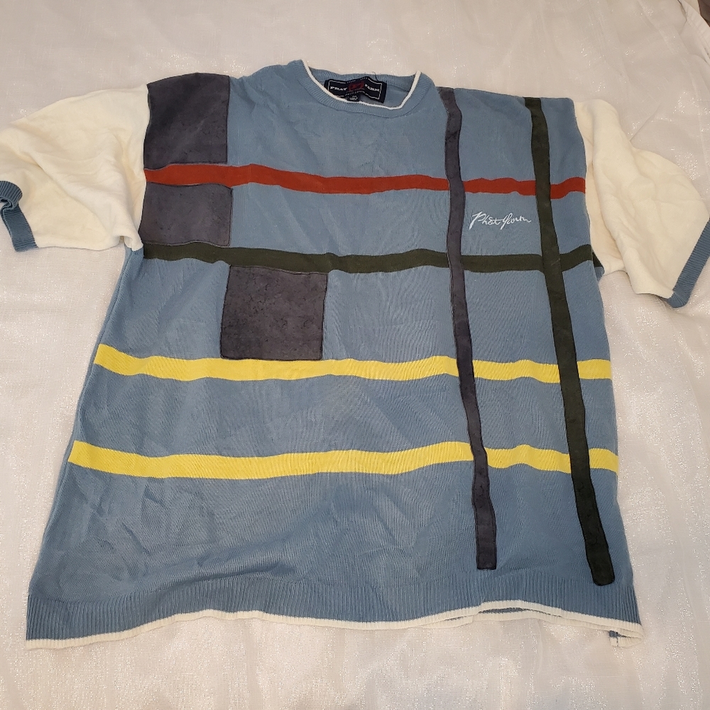 Phat Farm New York Vintage Sweater, Blue & White, 3XL